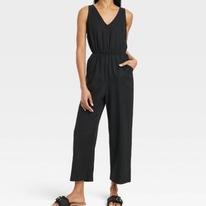 Black Linen Jumpsuit
